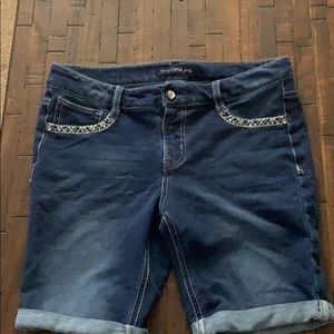 Blue jean shorts
